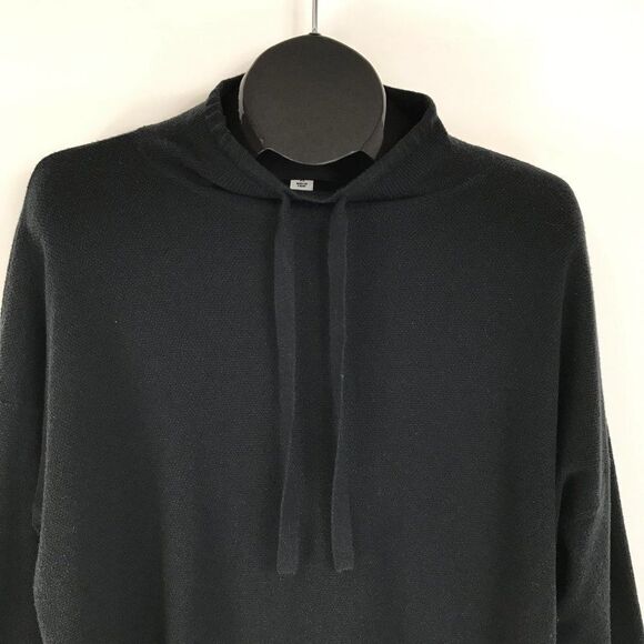 Ava & Viv Mock Neck Pullover Sweater Women's 2X Black Stretch Knit Drawstring - Picture 3 of 11